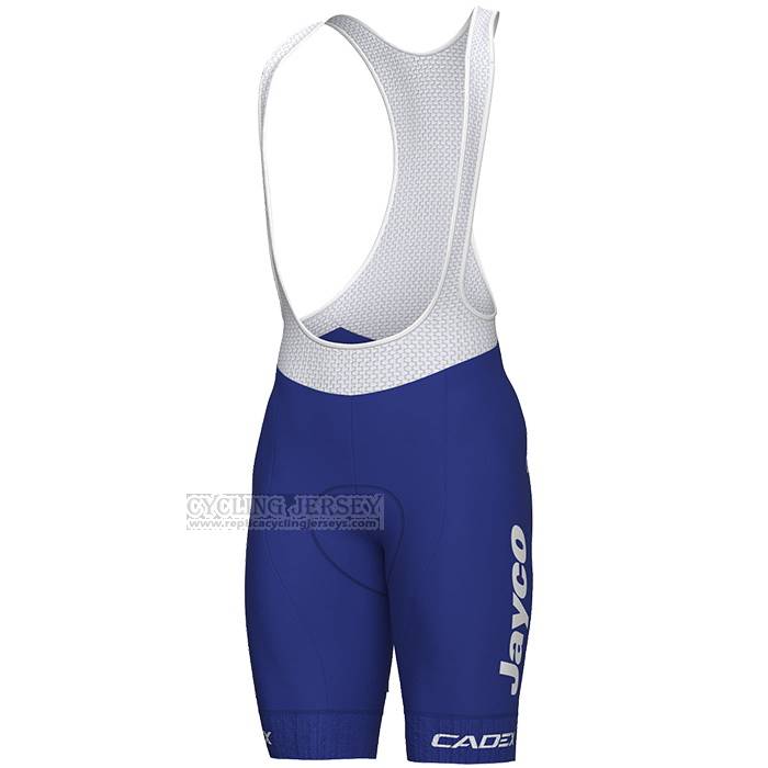 2023 Cycling Jersey Jayco Alula Blue White Short Sleeve and Bib Short